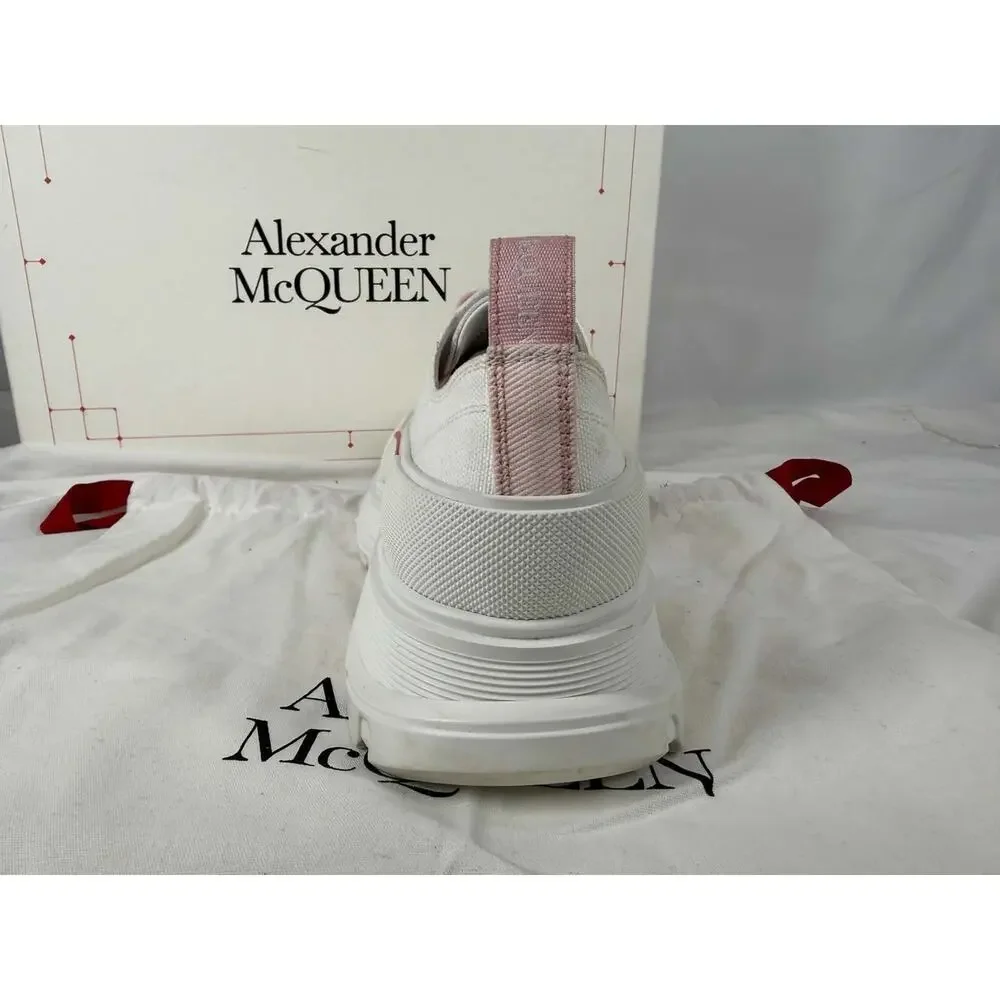 Alexander McQueen Tread Slick Low Lace-Up Canvas Sneakers US 10 SPB-TS 368331